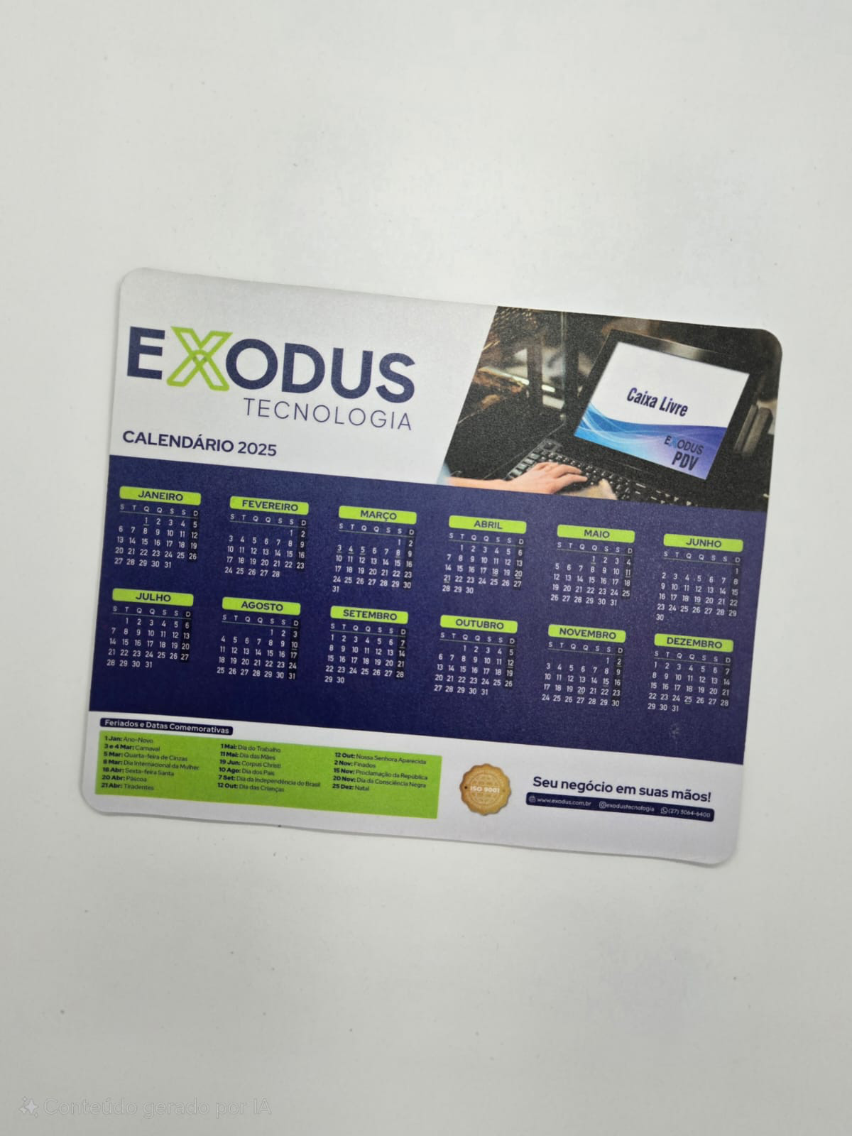 Mouse Pad Personalizado com Calendário: o Brinde Corporativo Inteligente